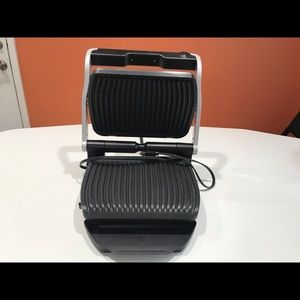 🍁NWOT Stainless Steel T- Fal GC712D54 Opti Grill